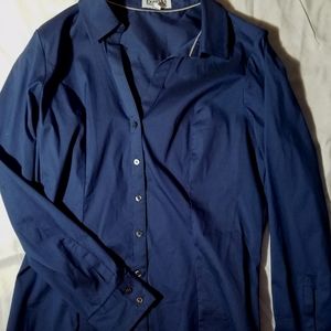 Express navy dress shirt
